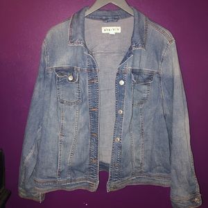Ava & Viv Denim/Blue Jean Jacket, Size 2X